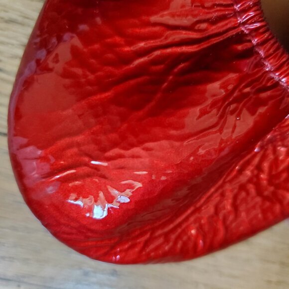 Tieks by Gavrieli Red Diamond Patent Ballet Flats Special Edition Womens size 11 - Picture 14 of 16